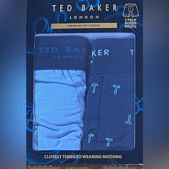 NWB TED BAKER LONDON Premium Soft Modal 2Pack Boxer Briefs Limited Edition - Picture 3 of 6